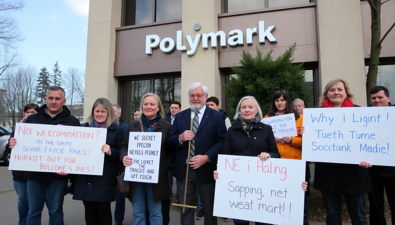 A screenshot showcasing misleading claims about political events shared on Polymarket's Twitter account