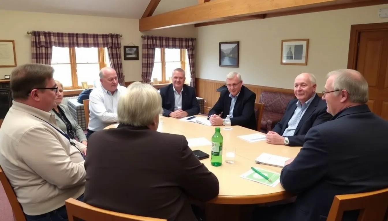 Local officials and community representatives gathered to discuss the implications of the blocked investment proposal in a Highland setting
