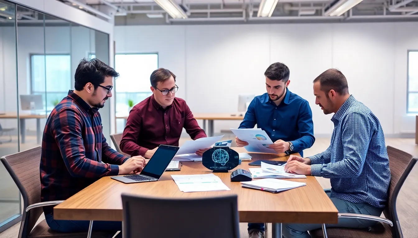 A diverse group of consumers engaging with smart home devices and mobile payment systems, illustrating the growing impact of technology on daily life and convenience