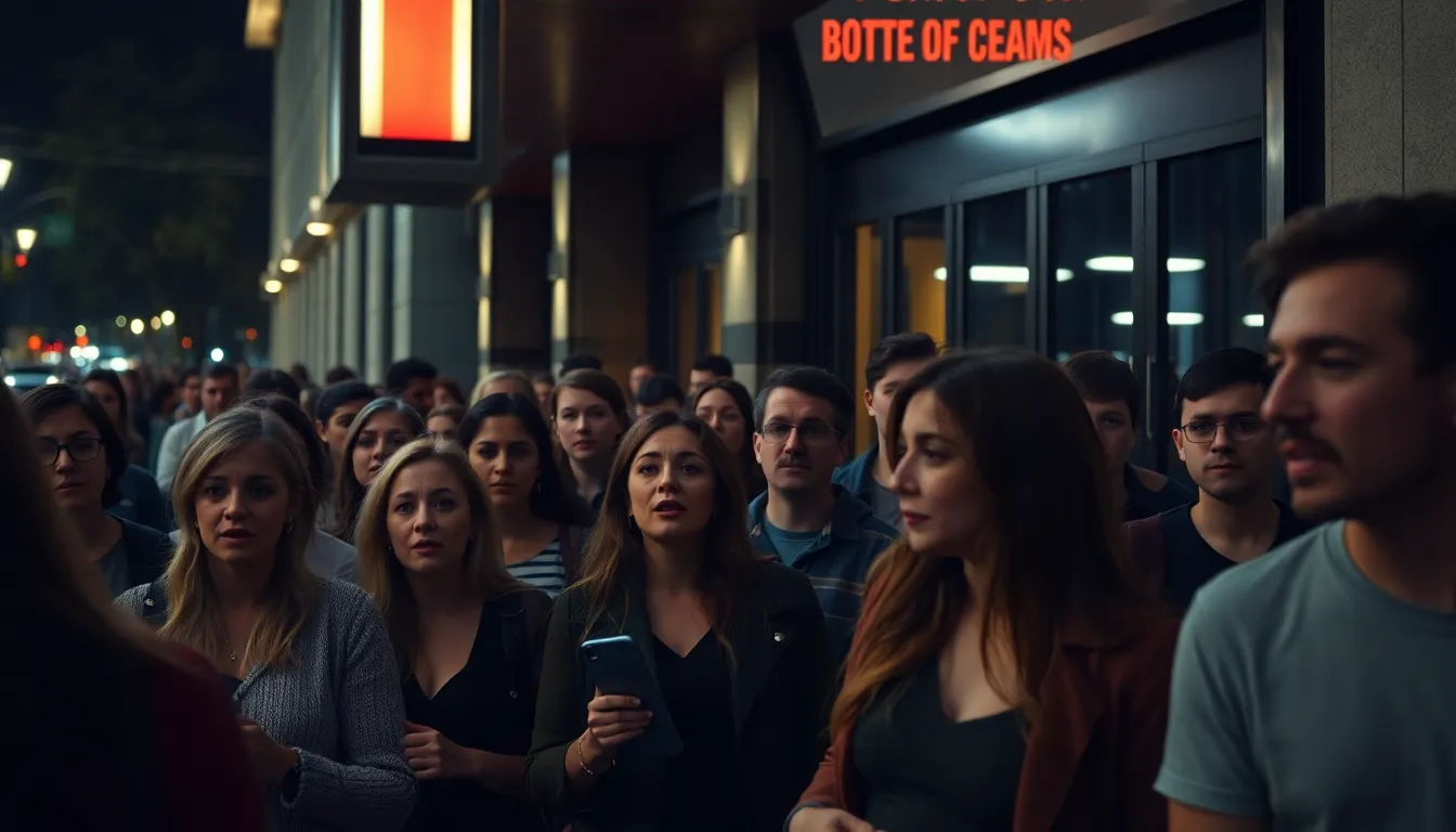 A social media feed filled with trending hashtags and discussions about the film, showcasing the polarized reactions from viewers