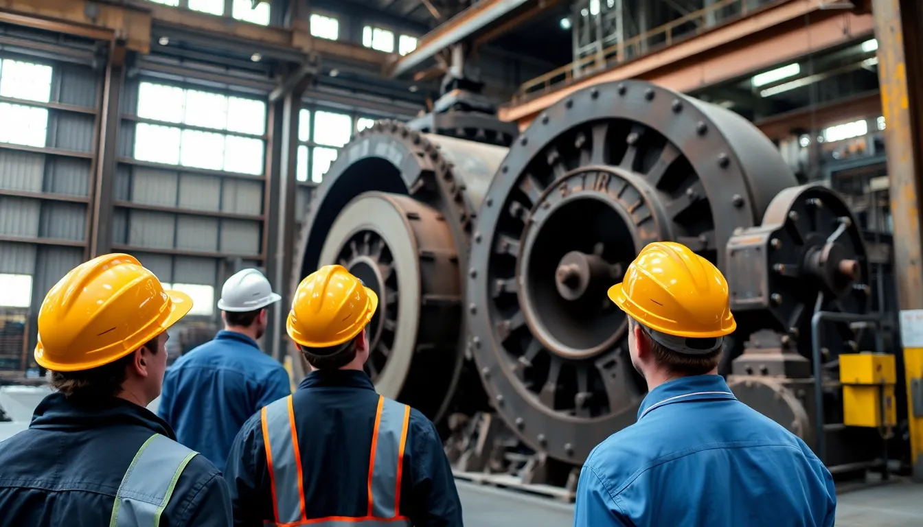 Workers at a steel plant expressing concern over potential job losses amid ongoing financial strains in the industry