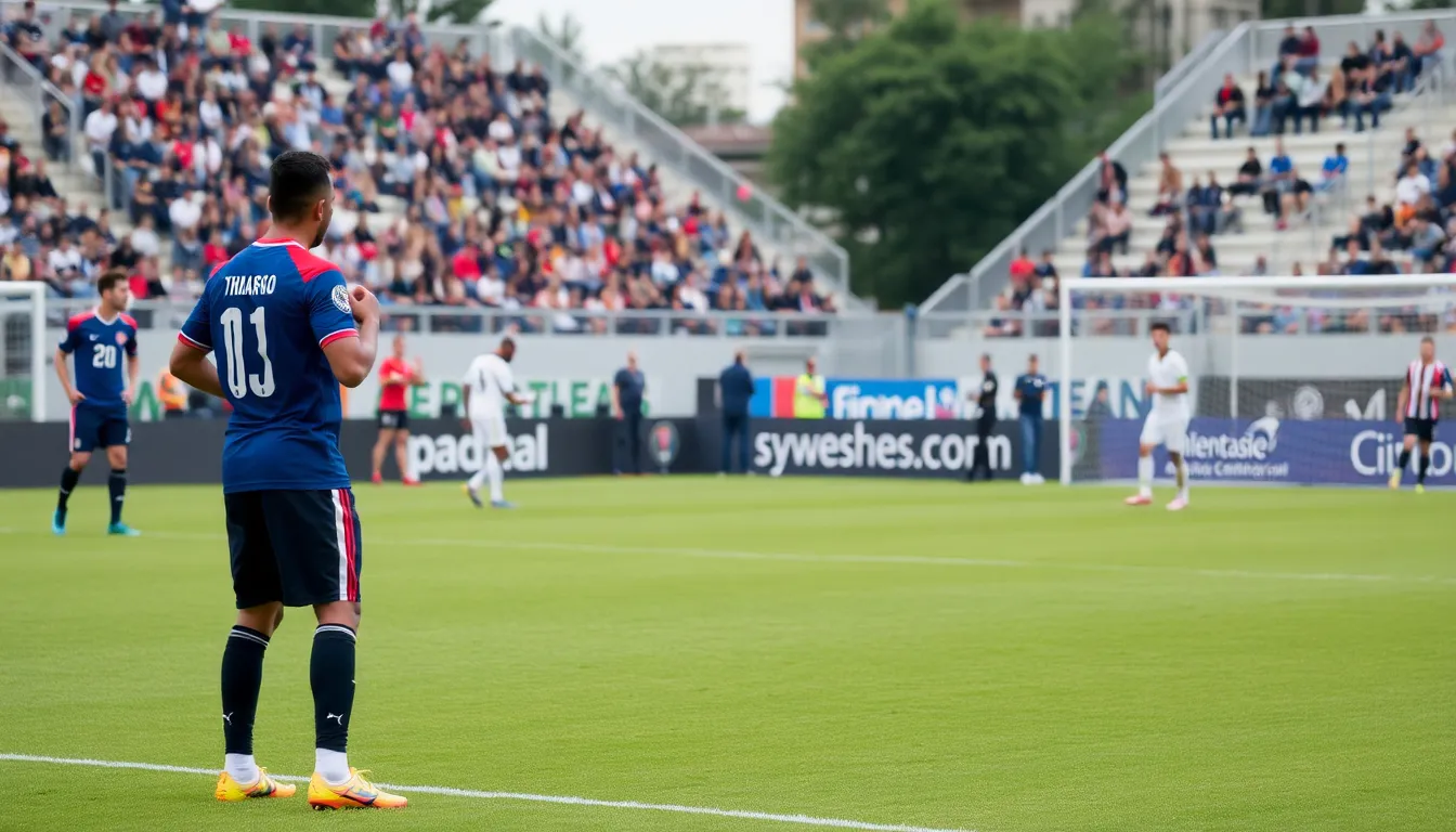 A moment of triumph as Thiago receives interest from several clubs, symbolizing his perseverance and hard work paying off