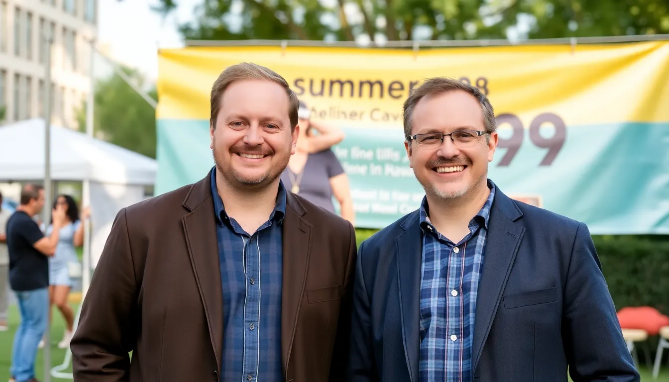 A vibrant urban setting bustling with pet owners and film enthusiasts, illustrating the campaign's target demographics and its connection to community values