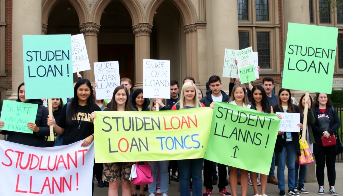 A diverse panel of stakeholders, including university representatives and financial experts, engages in a discussion about potential changes to the student loan system