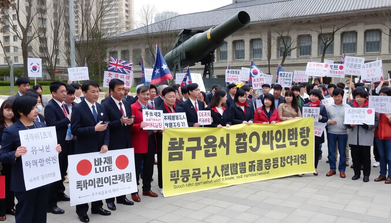 A view of the Terminal High Altitude Area Defense (THAAD) system deployed in South Korea, highlighting its role in national security against missile threats