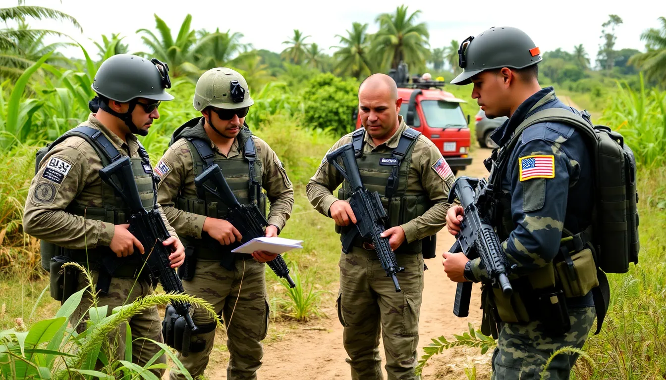 A local community witnessing heightened security measures as military operations unfold in their region, impacting daily life and commerce