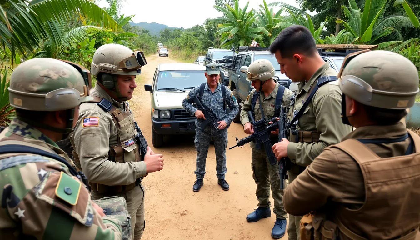 Ecuadorian farmers expressing concerns about the economic repercussions of military interventions aimed at disrupting drug supply chains