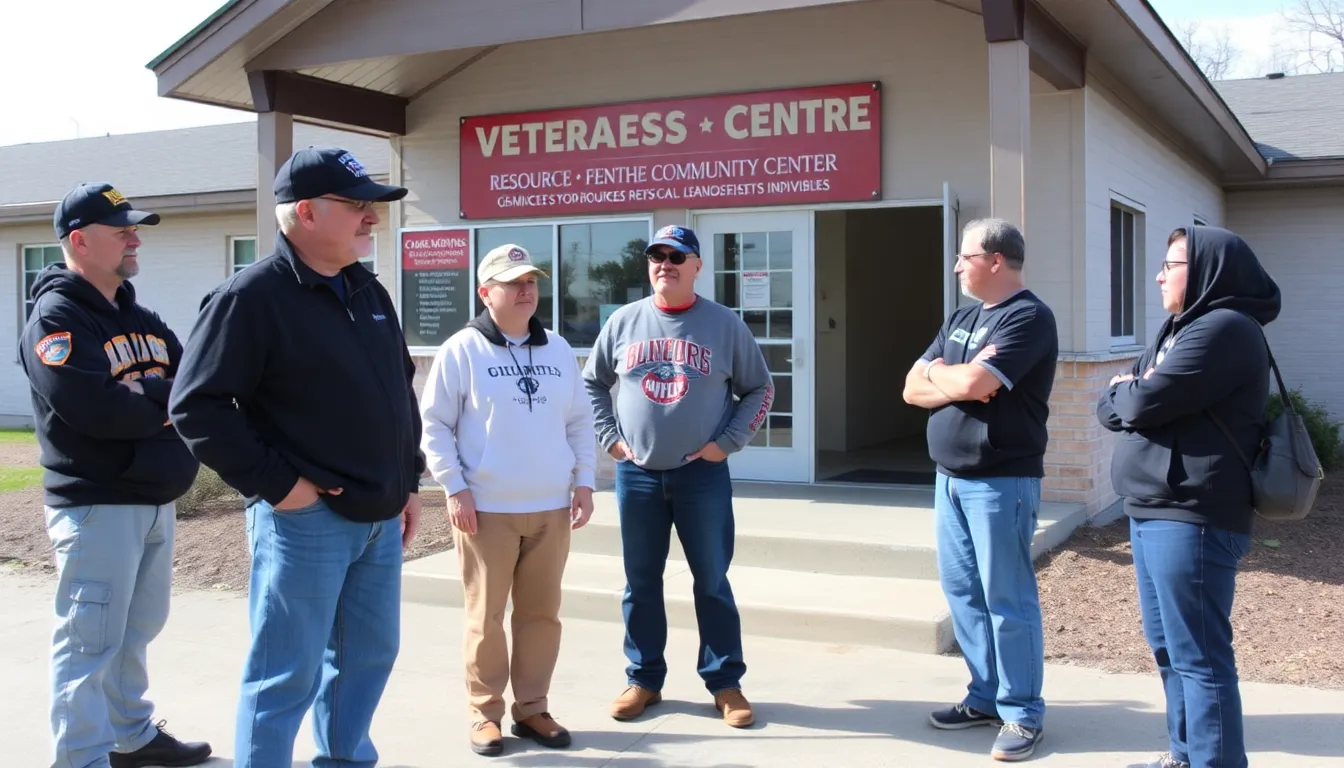 Community members volunteering to help homeless veterans, showcasing the collaborative efforts to improve their living conditions and wellbeing