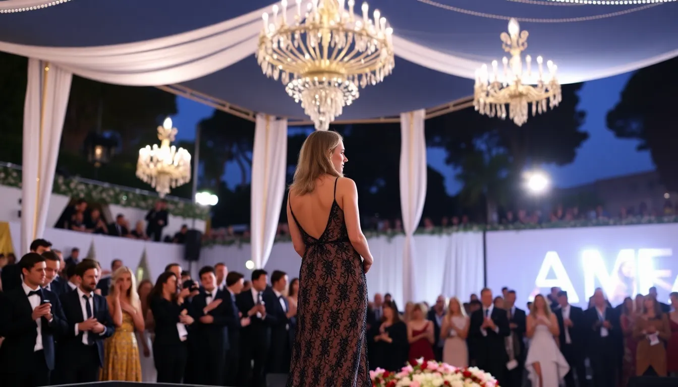 Anticipation builds as attendees eagerly await Zara Larsson's performance, which is expected to be a highlight of the evening's festivities