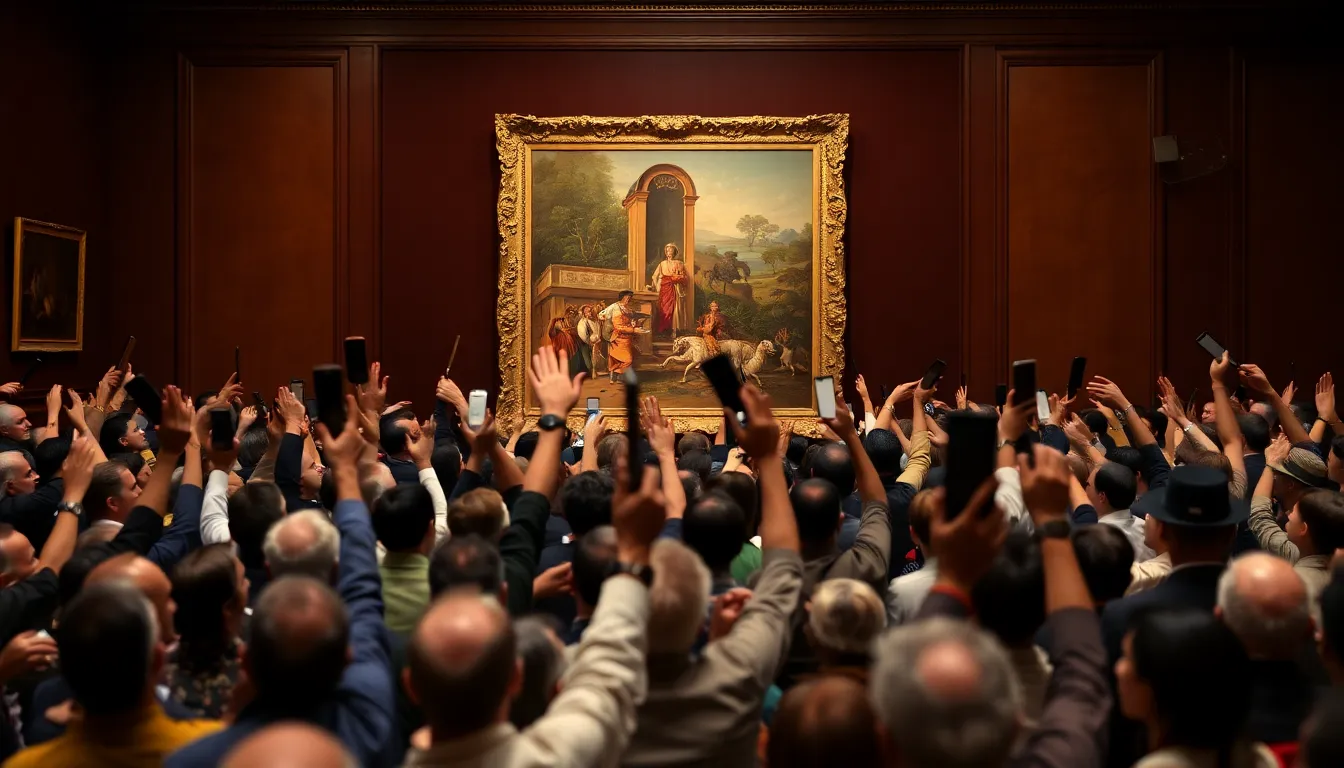 The vibrant interplay of traditional Indian styles and Western techniques captured in the artwork, reflecting the cultural evolution during colonial times