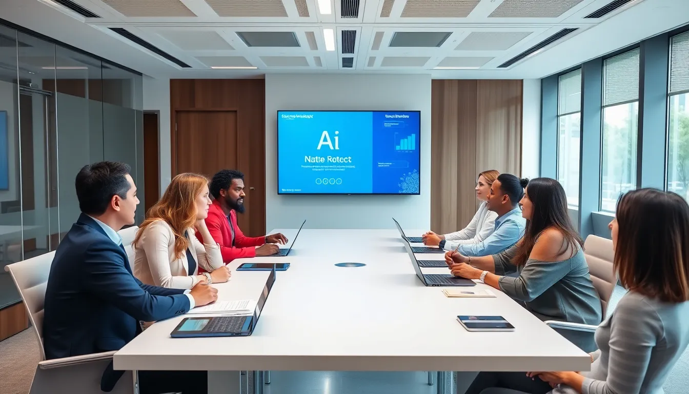 A social media influencer shares their experiences with A.I. nutrition chatbots in a vibrant online community, encouraging followers to explore these innovative tools