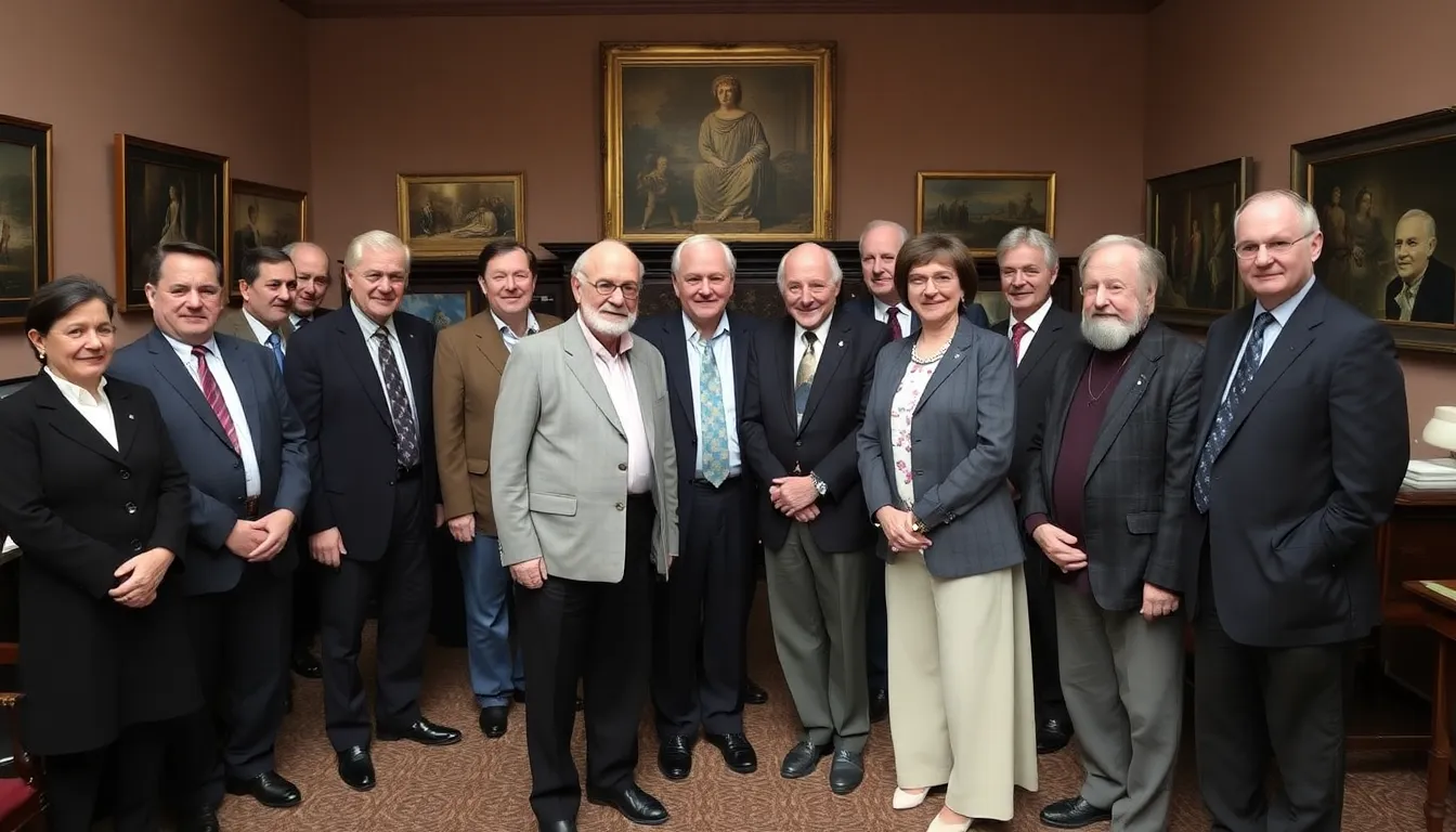 A group of antiquities experts and collectors gather at a memorial service to honor the late dealer who exposed thefts at the British Museum, reflecting on his impact on the field.