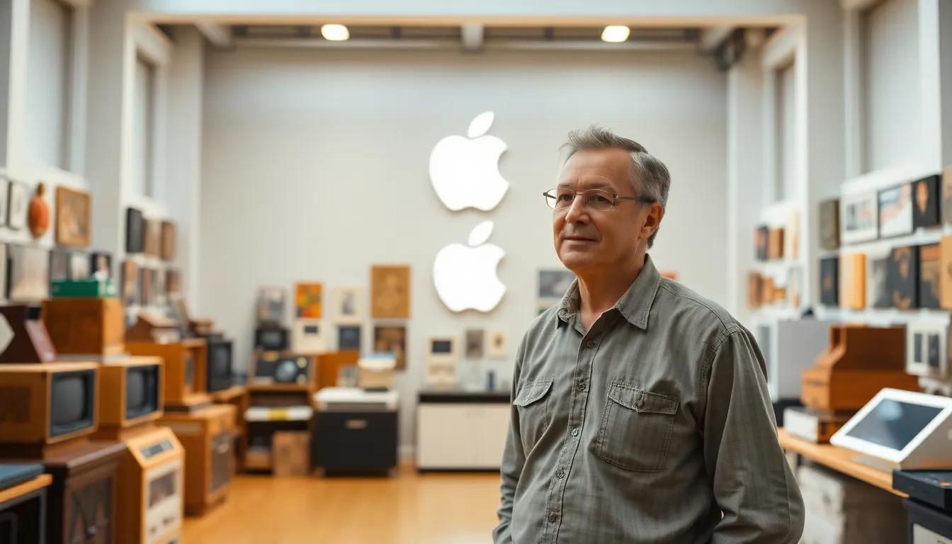 Steve Jobs and Steve Wozniak brainstorming ideas together, representing the visionary leadership and creative tension that drove Apple's early technological advancements