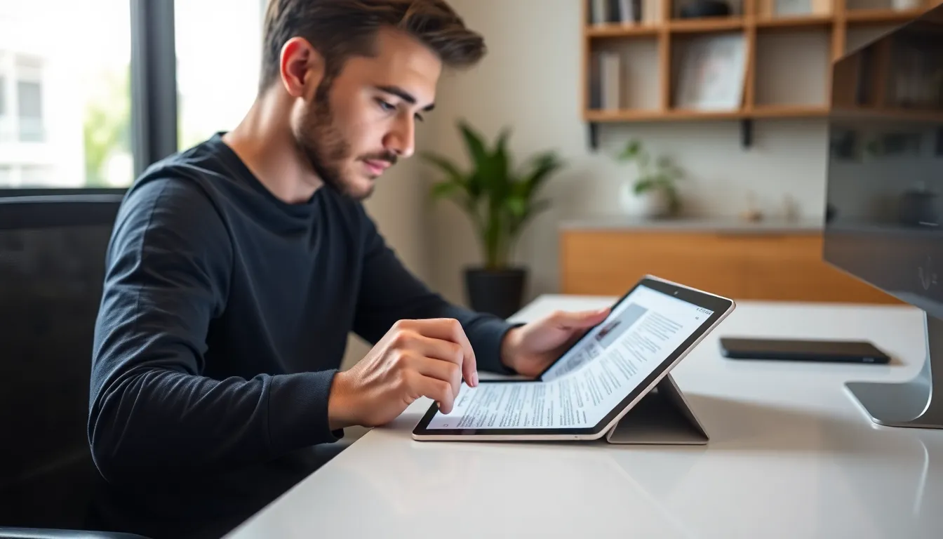 A closeup view of the iPad Air M4's vibrant display highlights its sharp resolution and color accuracy, making it ideal for creative work and media consumption