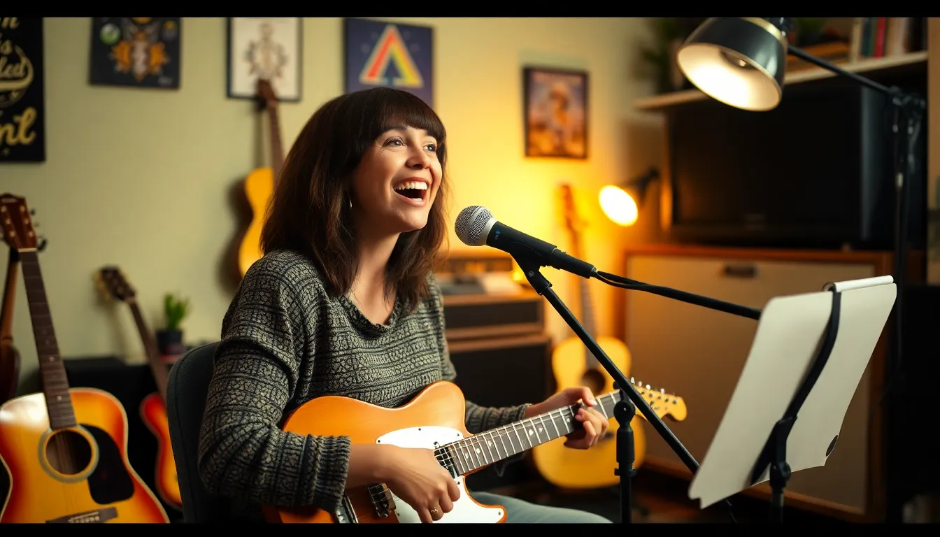 Arlo Parks reflecting deeply while writing lyrics, embodying the introspective nature of her music and artistic identity