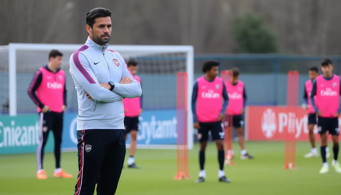 Mikel Arteta smiles as he discusses his contract extension with the club's management, signaling a renewed commitment to Arsenal's future ambitions