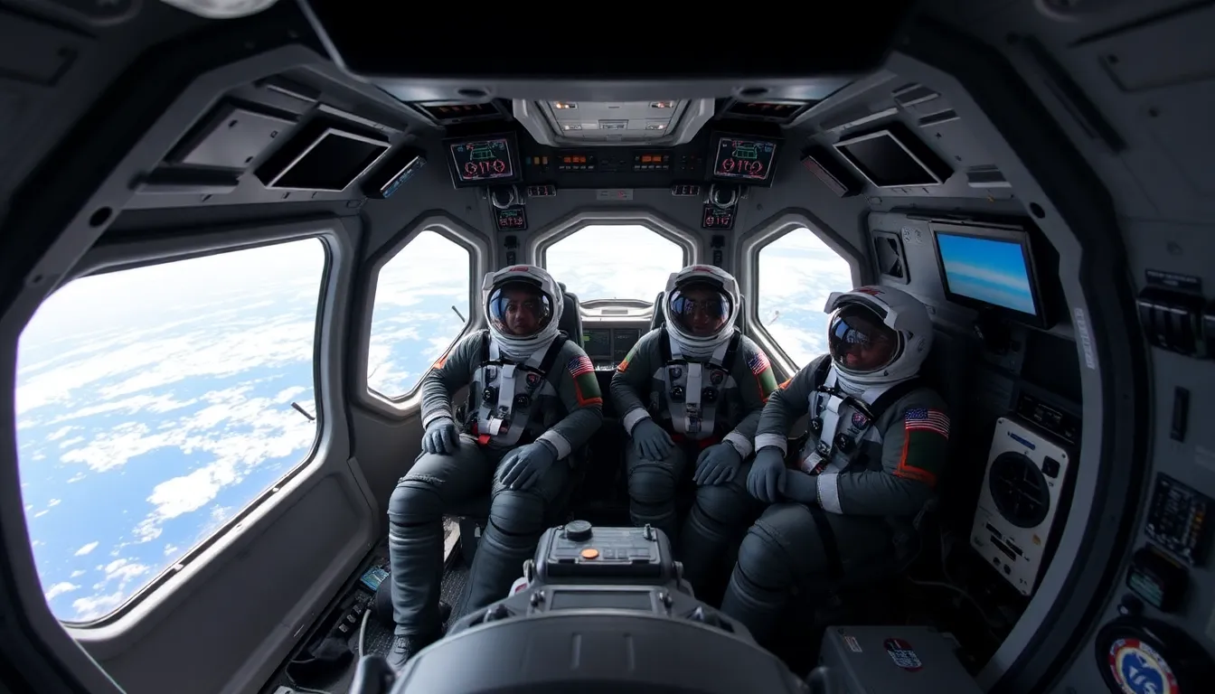 Astronauts execute the deorbit burn maneuver, initiating their journey back to Earth as the world watches in anticipation