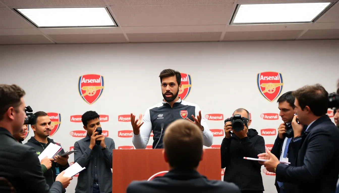 Arsenal fans express their mixed emotions during a match, reflecting the tension surrounding the club's current performance