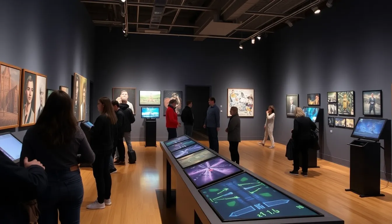 A detailed view of game designers and artists discussing their creative processes, emphasizing the artistic contributions of video games to culture