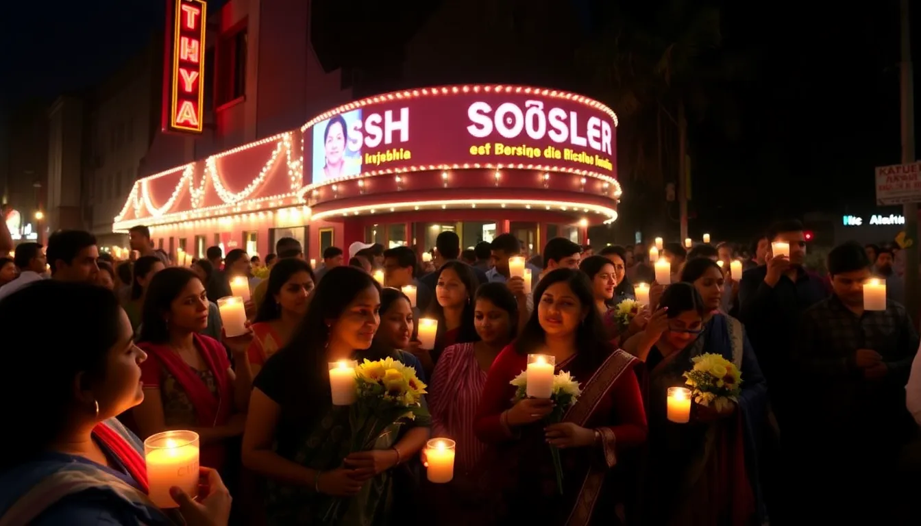 Asha Bhosle being honored with the Dadasaheb Phalke Award, surrounded by fellow musicians and industry leaders, symbolizing her significant impact on the evolution of Indian cinema and music