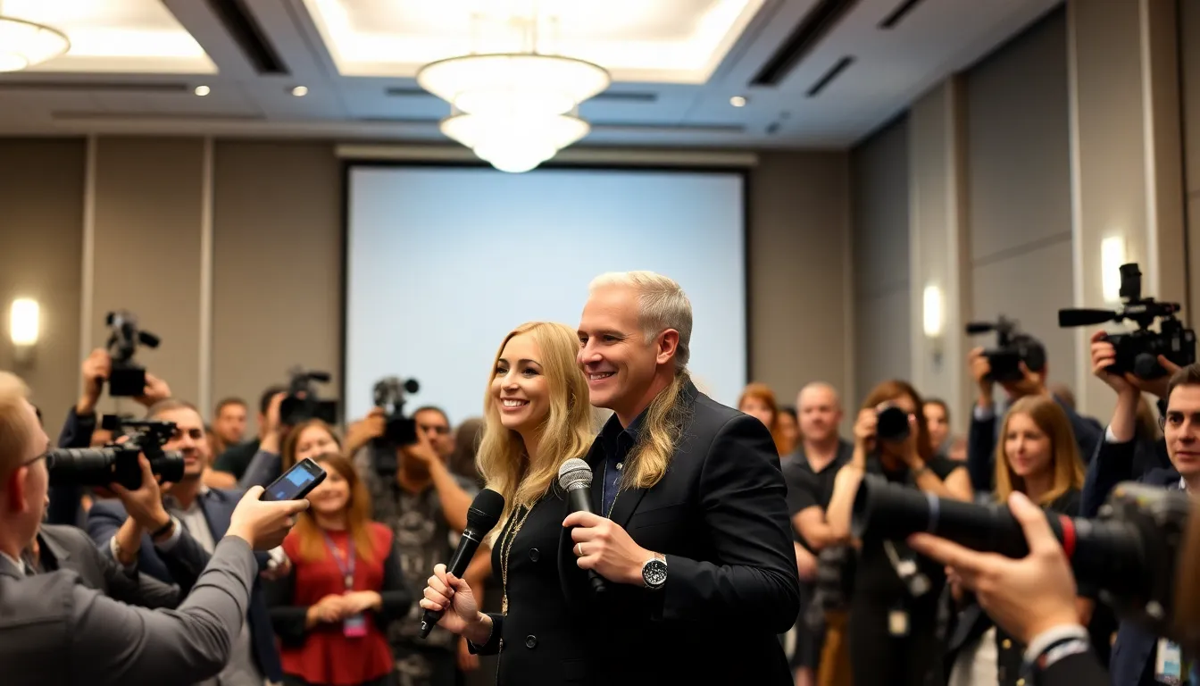 A closeup of Ashley Eckstein engaging with fans on social media, showcasing her passion for connecting with her audience and building anticipation for her literary work