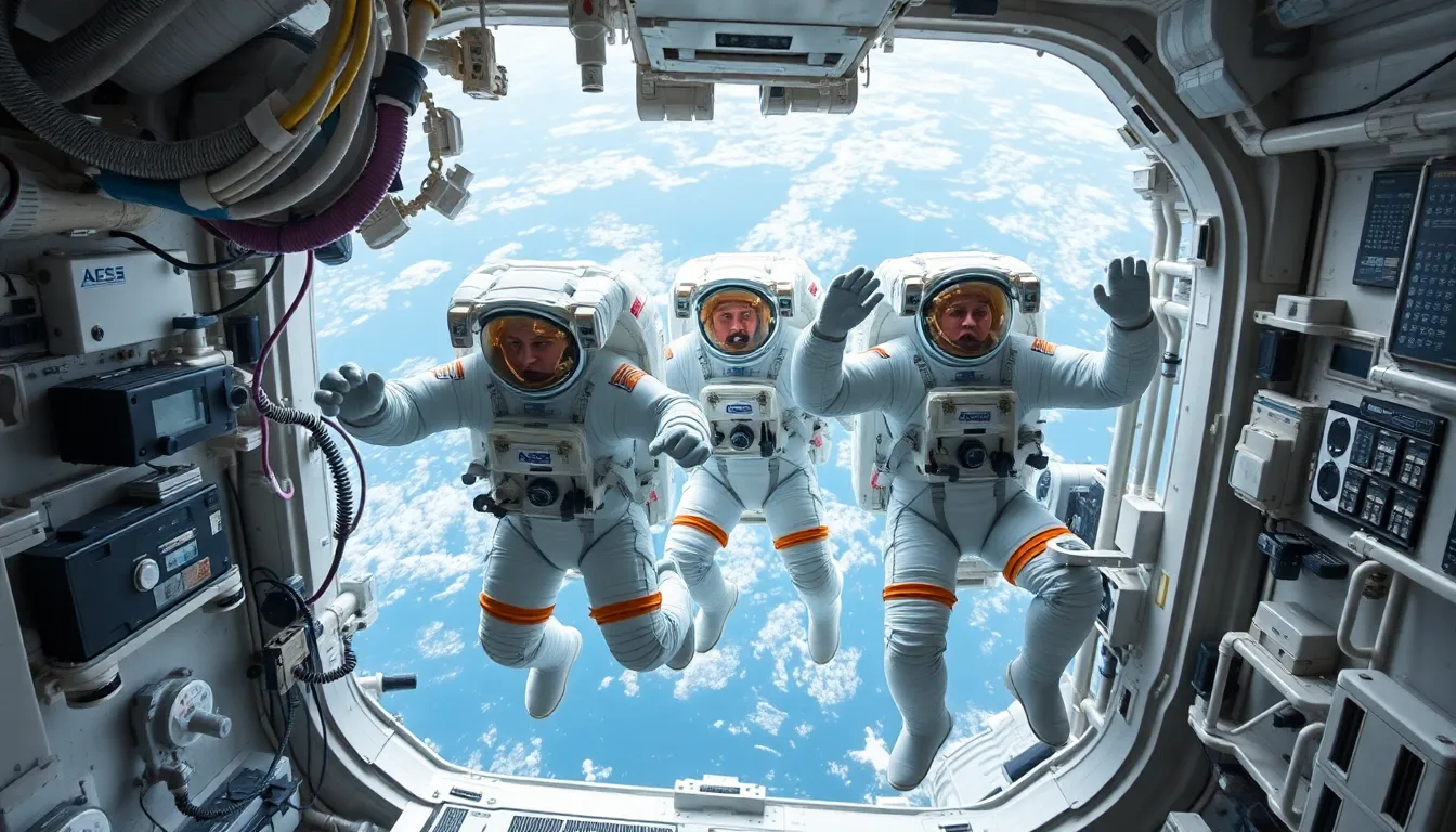 A view of Earth from the ISS, symbolizing the ongoing exploration of outer space and the advancements in aerospace technology
