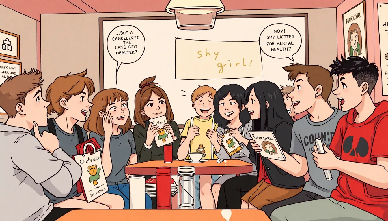Authors showing solidarity with the creator of 'Shy Girl,' advocating for a healthier worklife balance in the creative industry during a public discussion