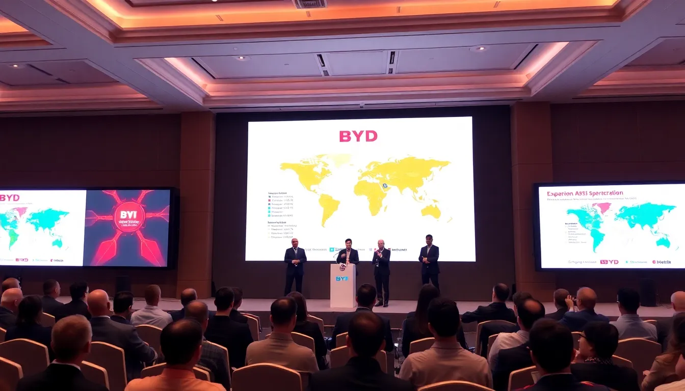 The Chinese government implements supportive policies to promote electric vehicle adoption, aiding BYD's rapid growth and technological advancements