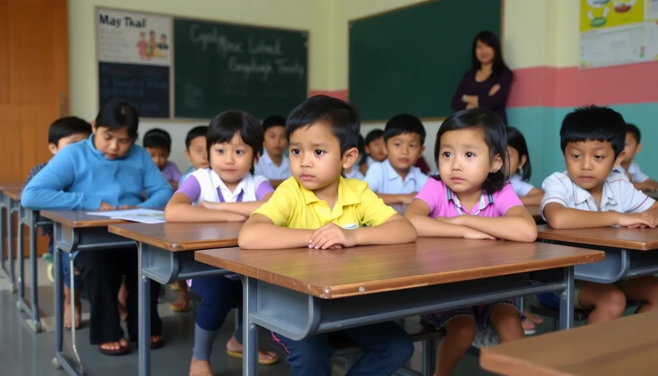 A community meeting where parents discuss their fears and advocate for cleaner air and better health policies for their children