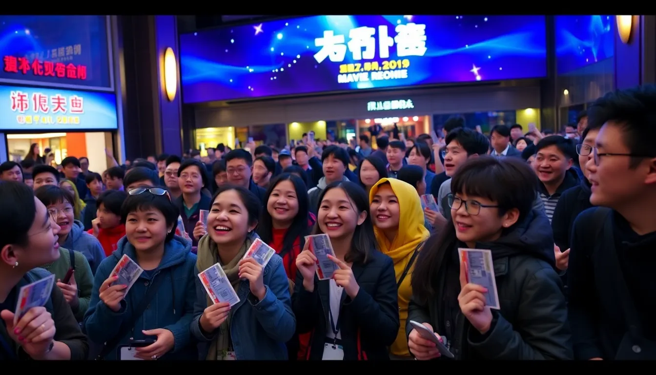 Crowds gather outside a cinema in China, eagerly waiting to watch The Super Mario Galaxy Movie, which has topped the box office charts.