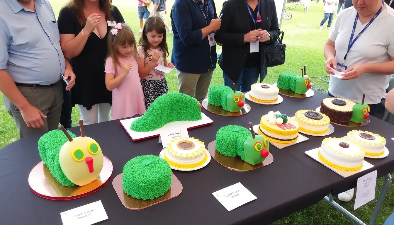 Colin the Caterpillar cake, an iconic chocolate dessert, positioned prominently among its competitors during a taste test event