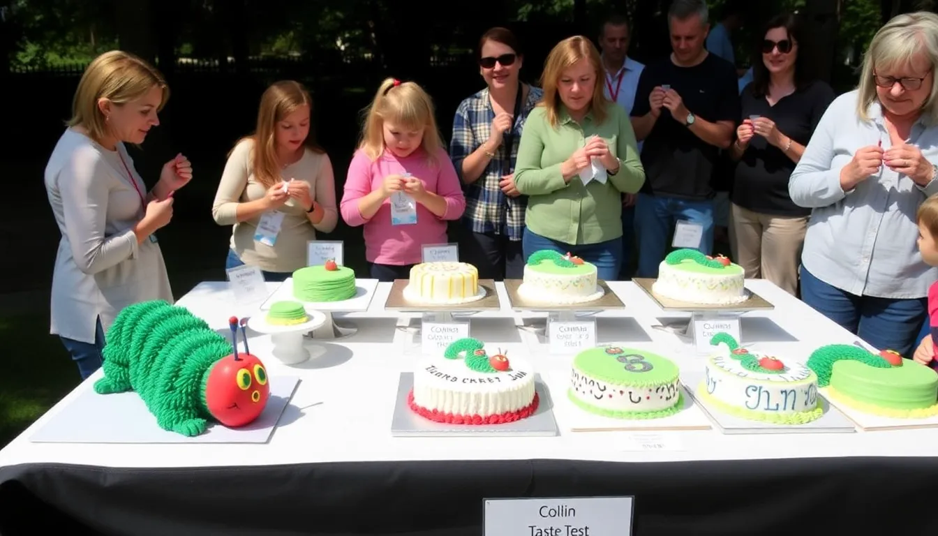 Consumers engaging in discussions about cake choices, highlighting the impact of social media on brand perception and the rise of lookalike products