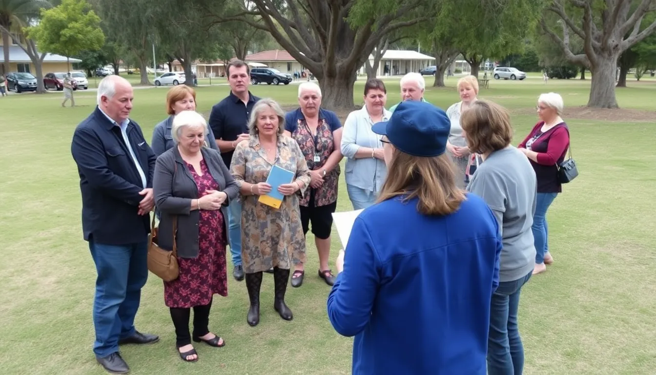 Residents of Wagga Wagga gather in a local park, sharing their feelings of shock and sadness as they reflect on the end of a sevenmonth police manhunt that has deeply affected their community.