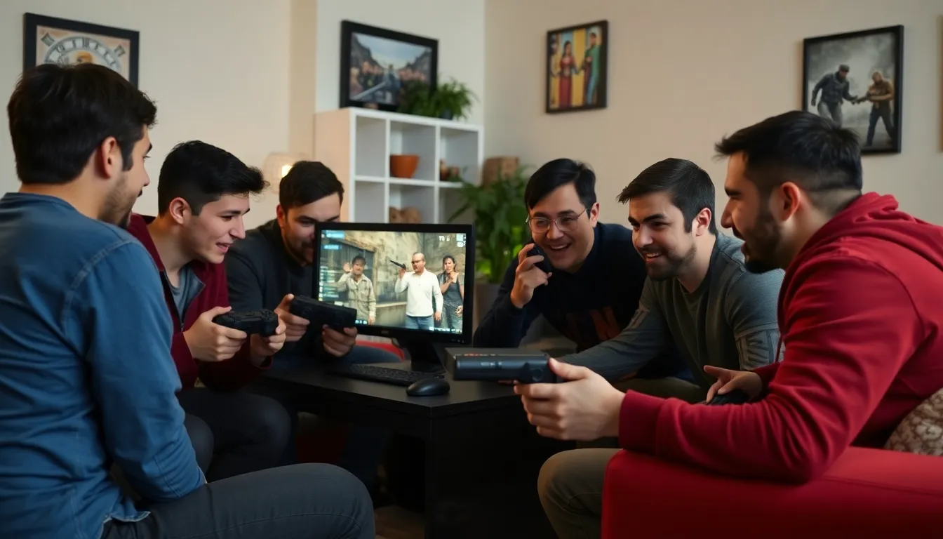 A closeup view of frustrated gamers reacting to the disruptions caused by bots, emphasizing the community's concerns about cheating in online matches