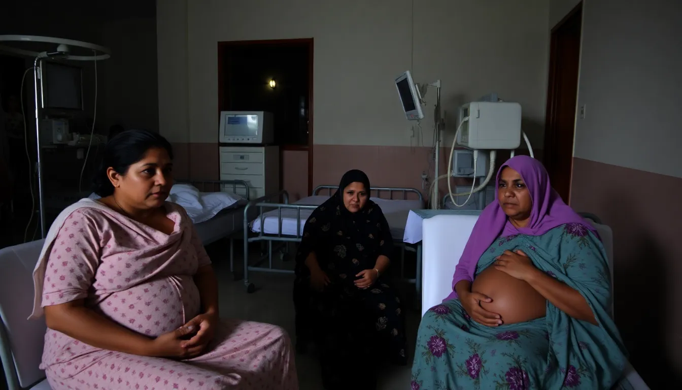 A pregnant woman seeking alternative birthing options at home due to the lack of reliable healthcare facilities