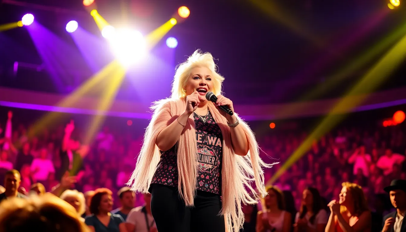 The moment captures Lauper's authentic spirit as she stands her ground, reinforcing her status as a cultural icon in the music industry
