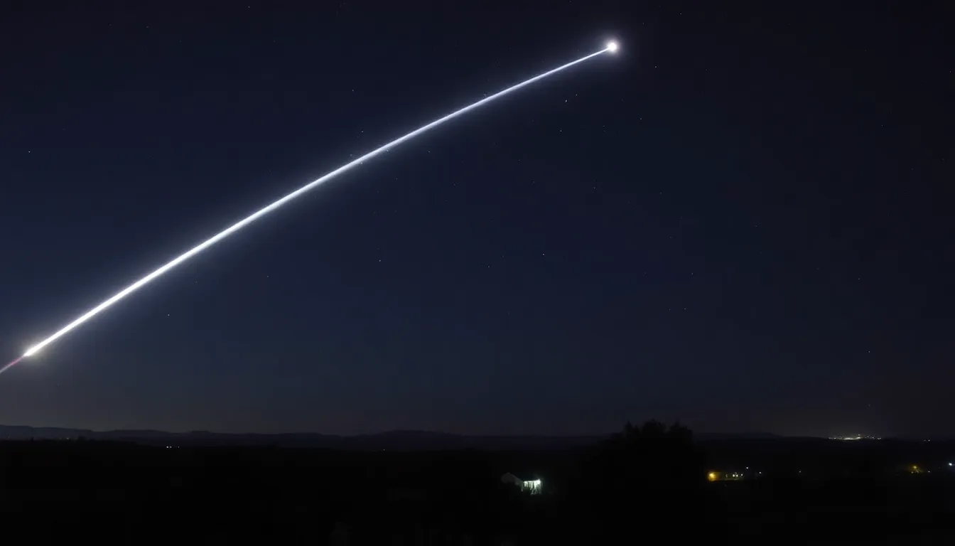 Dashcam footage capturing the breathtaking moment a fireball enters Earth's atmosphere, showcasing the beauty of celestial phenomena