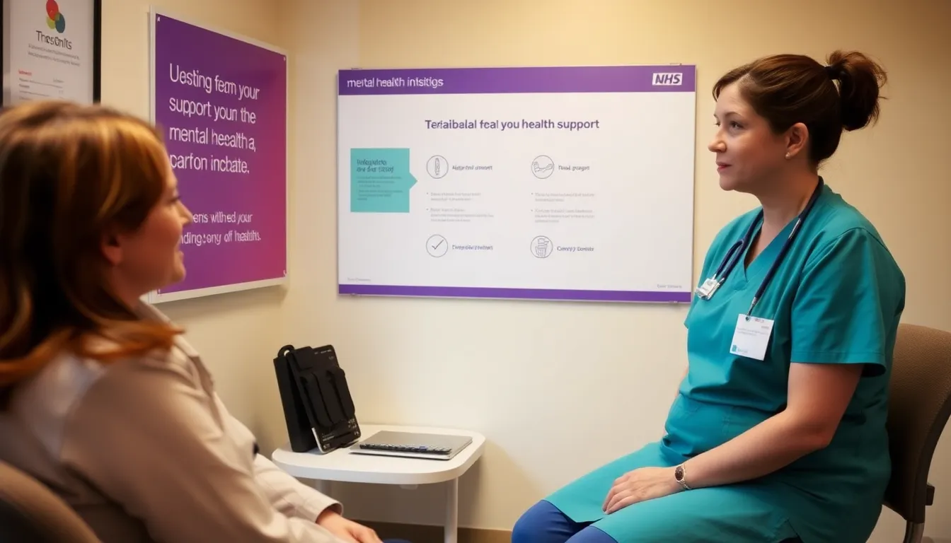 A group of healthcare professionals participating in a training session focused on recognizing and addressing mental health needs in diabetes management