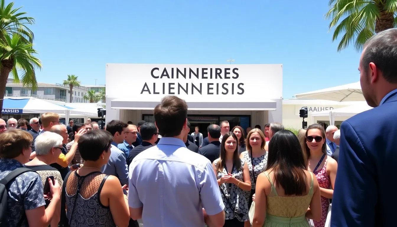 The vibrant atmosphere at Canneseries showcases the anticipation surrounding the premiere of 'Alice and Steve,' highlighting its unique comedic approach