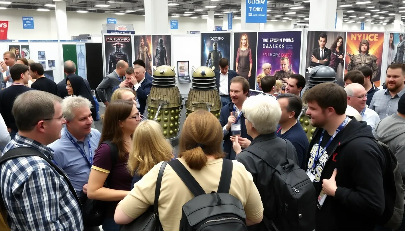 Fans gather at a special event celebrating the legacy of The Daleks' Master Plan, showcasing the enduring popularity of this iconic storyline