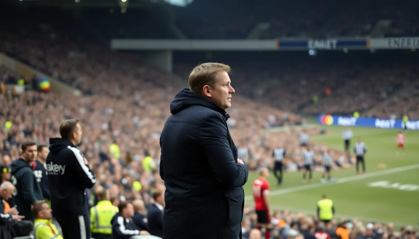 The club's ownership observing the match closely, weighing the implications of the team's performance for Eddie Howe's future
