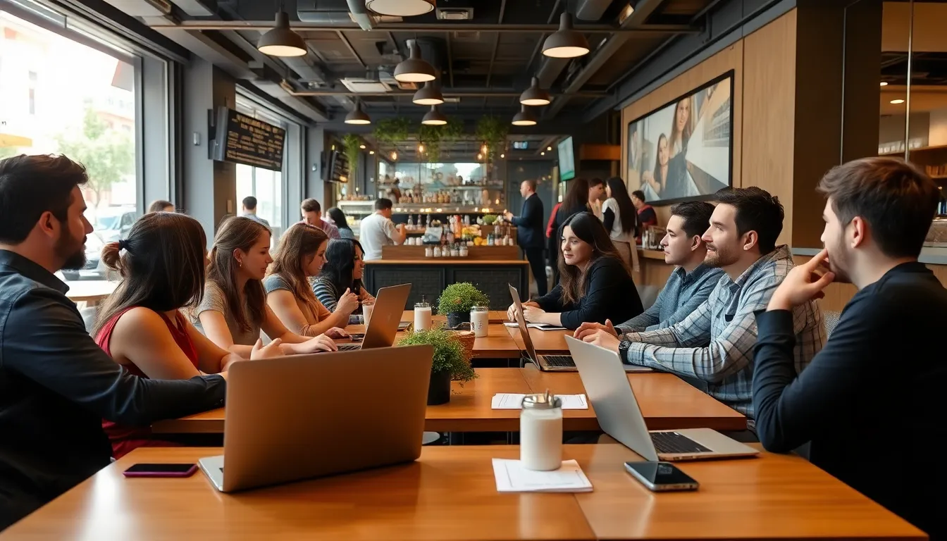 A concerned advertiser reviewing engagement metrics on a laptop, contemplating the potential impact of reduced clickbait on advertising effectiveness