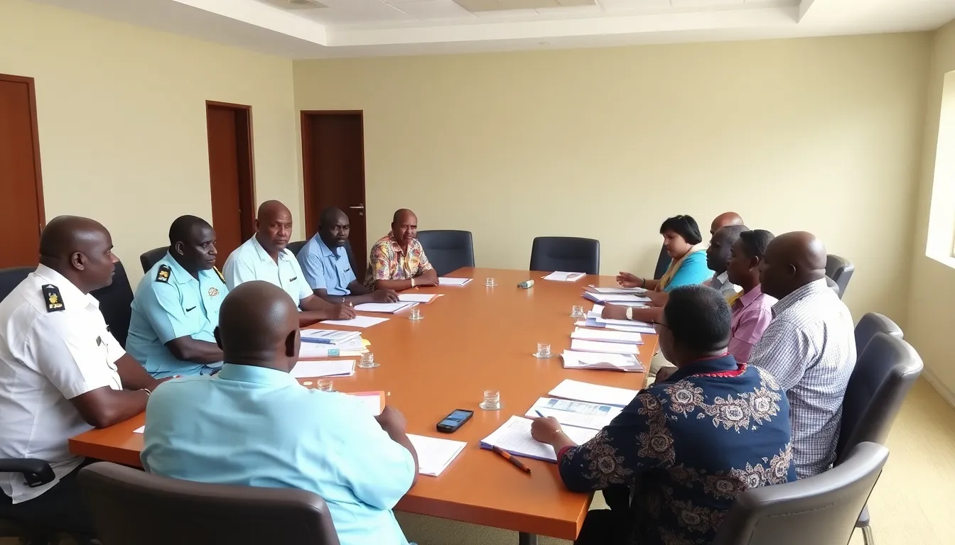Health officials and community leaders gather at a conference to discuss strategies for eradicating polio and Guinea worm disease, emphasizing the importance of global cooperation and vaccination efforts.