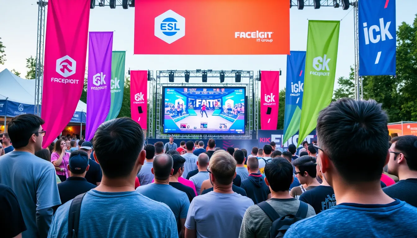 A bustling live streaming platform interface displaying various esports events, emphasizing the diversity of content available to viewers