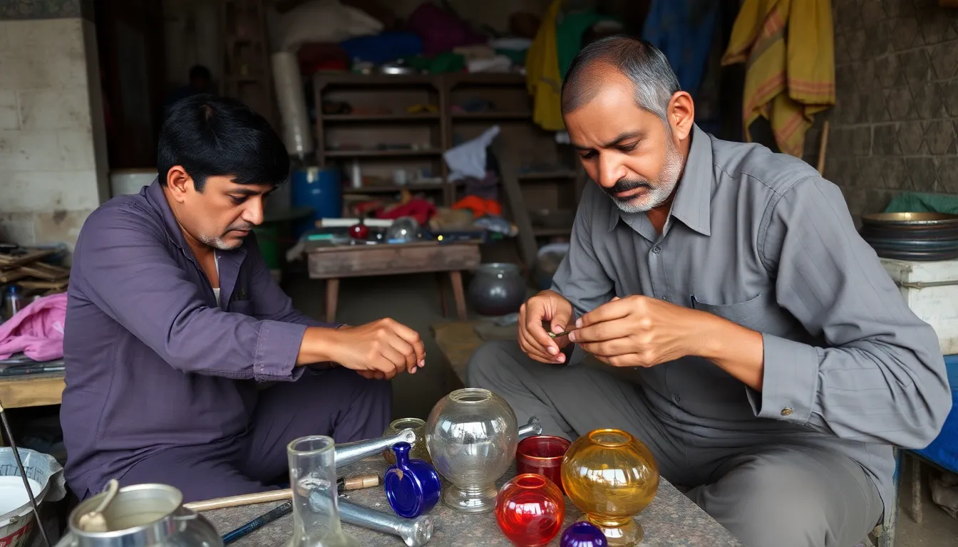 A smallscale glass manufacturer in India reflects the struggle of the industry, with noticeable declines in orders impacting both production and livelihood