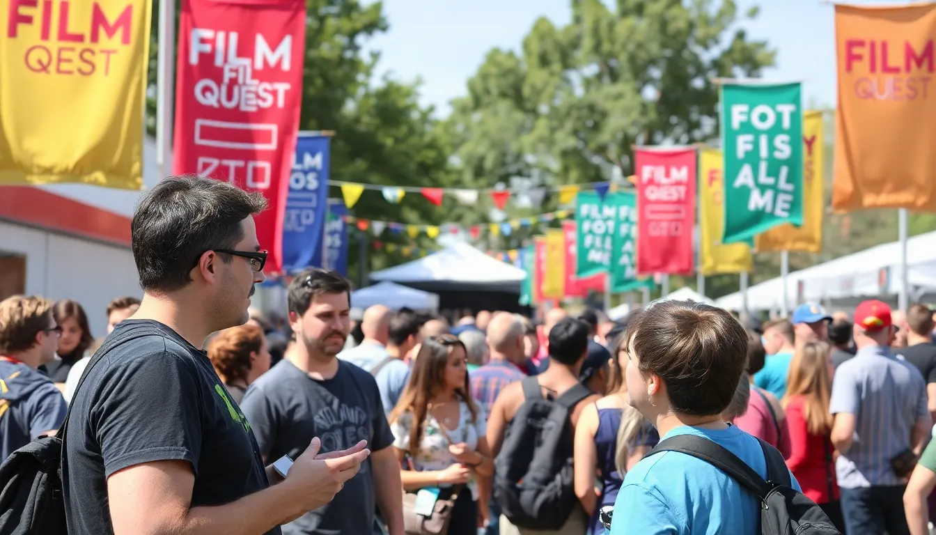 Emerging filmmakers proudly display their awardwinning short films, highlighting the festival's role in elevating new voices in the cinematic landscape