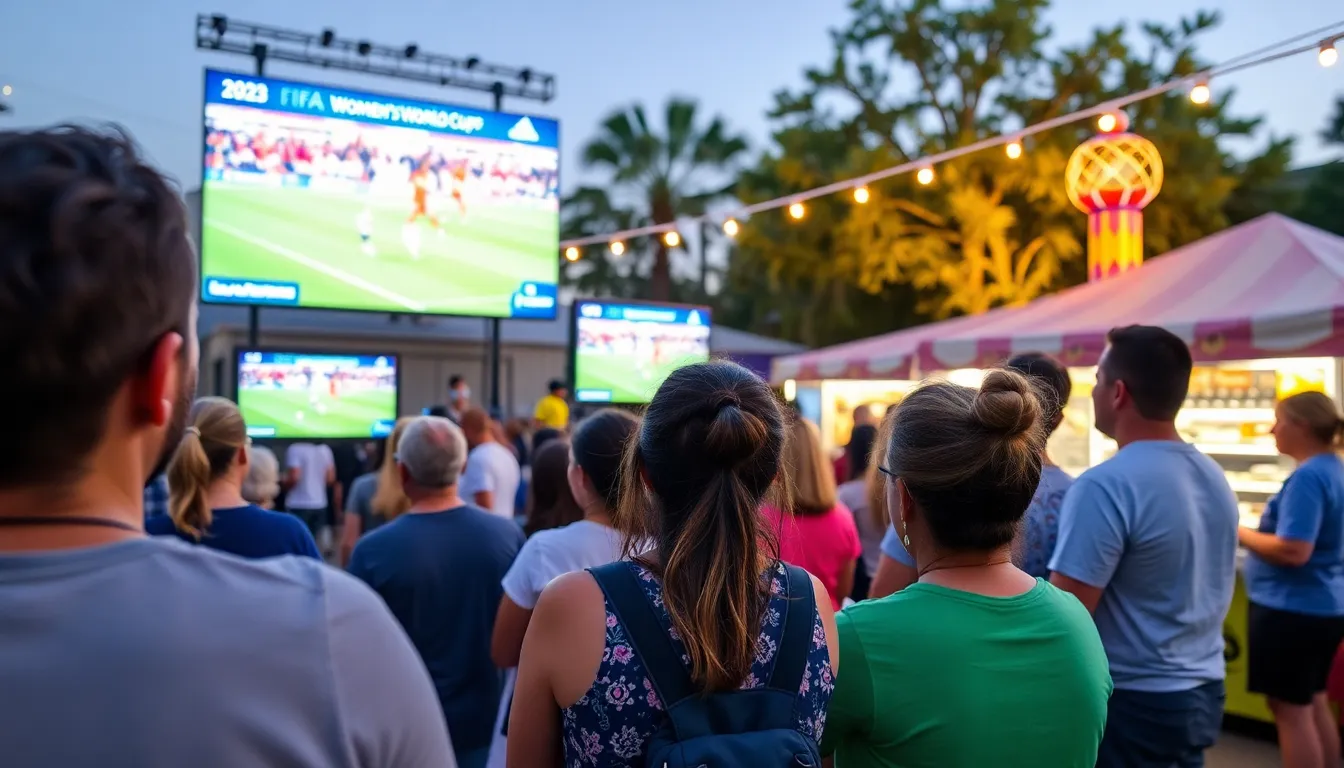 Multiple screens display live football matches, showcasing the dualscreening trend embraced by dedicated fans during the tournament