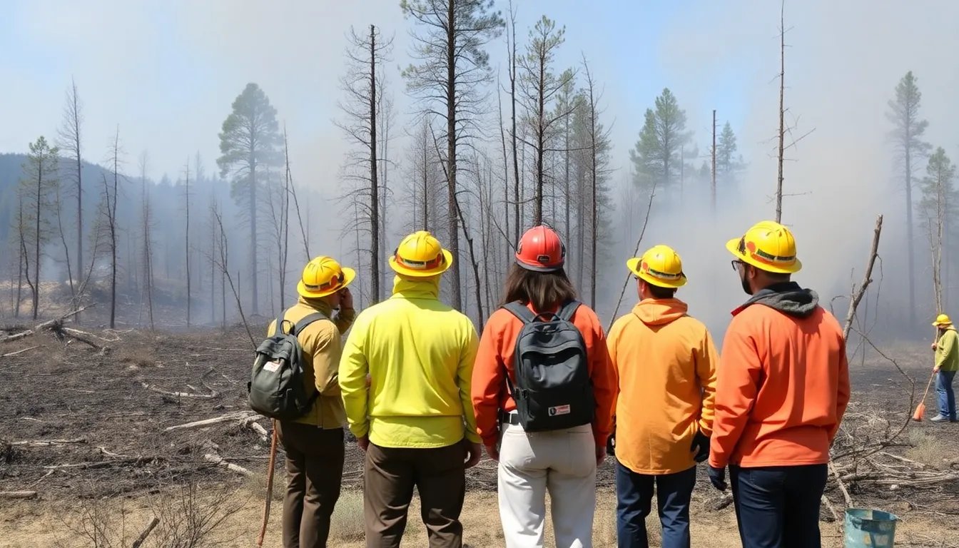 Environmental organizations rally against the decision to close research facilities, emphasizing the importance of ongoing studies in mitigating wildfire risks exacerbated by climate change