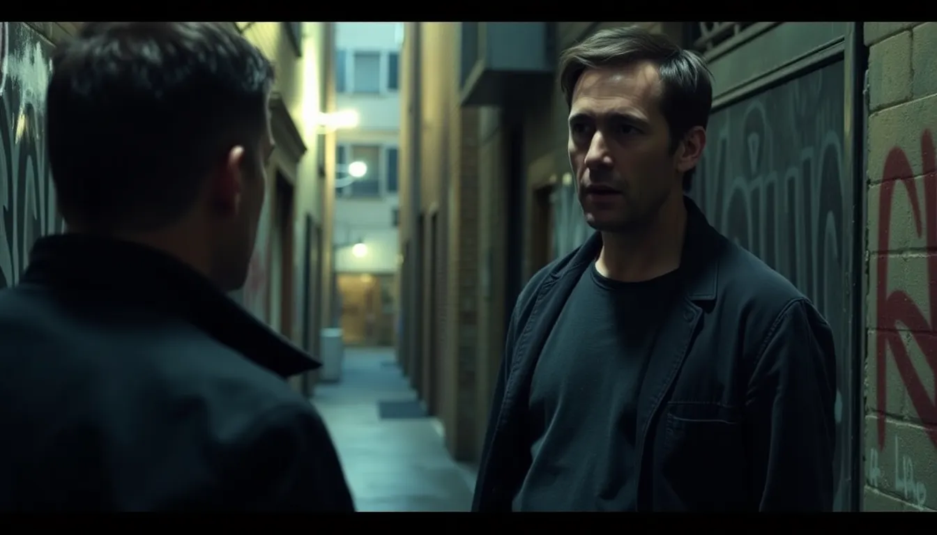 A moment of suspense as the characters grapple with the consequences of their choices, illustrating the show's commentary on societal issues