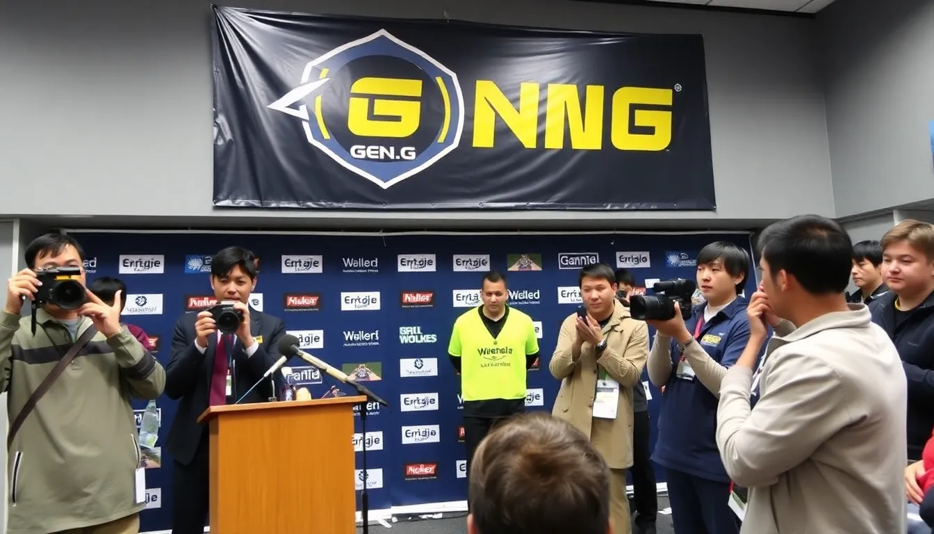 Ruler, a star player for Gen.G, is seen at a press conference addressing the recent tax controversy that has raised concerns within the esports community.